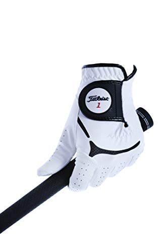 タイトリスト(TITLEIST) ゴルフグローブ メンズ TG39 ホワイト 23cm 左手用 最後 画像