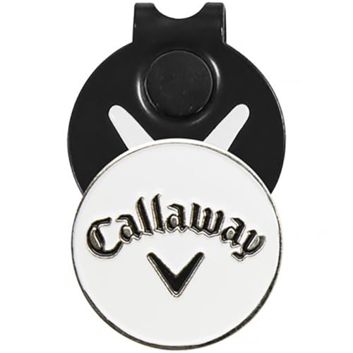 キャロウェイ(Callaway) ゴルフ マーカー マグネット ハットクリップ & ボールマーカー ホワイト 中間 画像