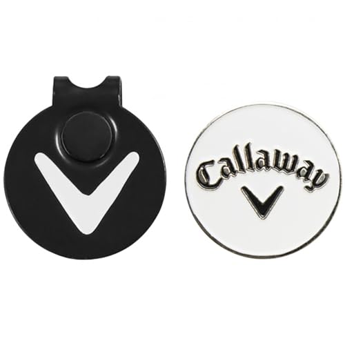 キャロウェイ(Callaway) ゴルフ マーカー マグネット ハットクリップ & ボールマーカー ホワイト 画像1