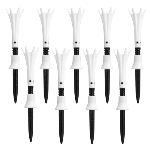 【Amazon.co.jp 限定】【星野陸也プロ使用ティー】ダイヤゴルフ(DAIYA GOLF) トマホークティーティー BW ロング 9本入 飛距離アップ 高耐久 折れにくい 見つけやすい ゴルフ規則適合 日本製 ティー全長42mm TE-6014 ブラック 画像1