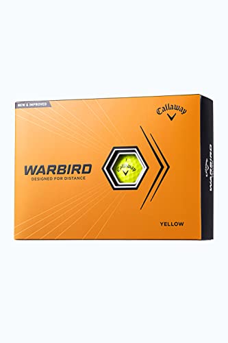 キャロウェイ(Callaway) ゴルフボール WARBIRD 23 YLW 1ダース(12個入り) 2ピース構造 イエロー 画像1