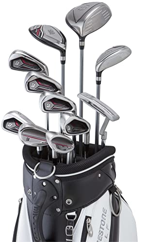 BRIDGESTONE(ブリヂストン) ゴルフクラブセット BRIDGESTONE GOLF BG-100 キャディバッグ付きクラブ11本セット メンズ アイアン カーボンRシャフト 最後 画像