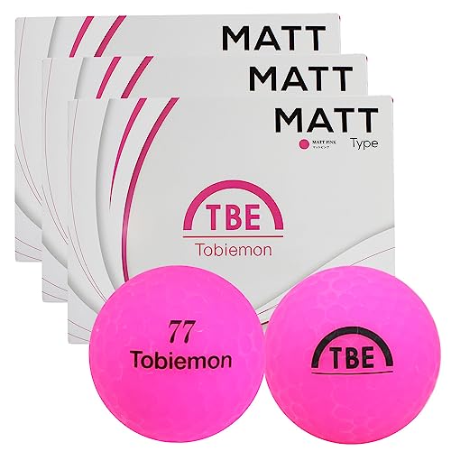 飛び衛門（飛び衛門） ゴルフボール マットカラー DISTANCE 3ダース(36個入り) 23T2BM MPK3DZ （ピンク/ＦＦ/Men's） 画像1