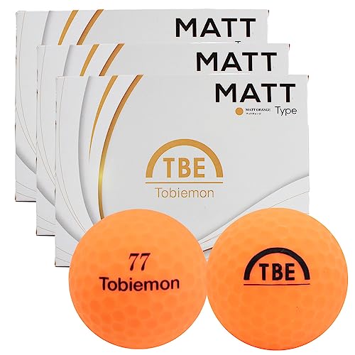 飛び衛門（TOBIEMON） ゴルフボール マットカラー DISTANCE 3ダース(36個入り) 23T2BM MOG3DZ （オレンジ/ＦＦ/Men's） 画像1