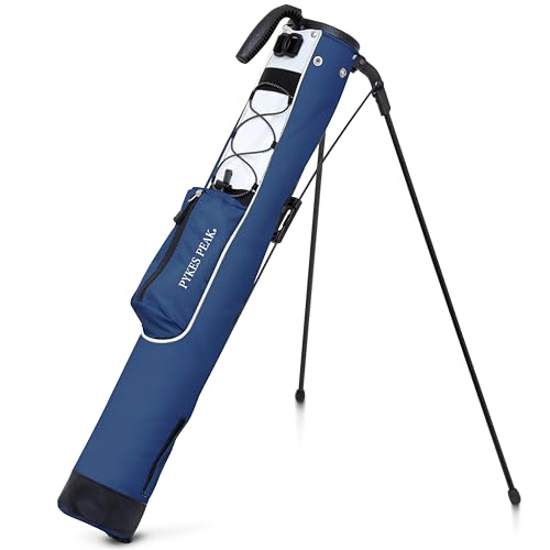 PYKES PEAK（パイクスピーク）ゴルフ スタンドバッグ【軽量 980g 全20色】セルフスタンド クラブケース ゴルフバッグ キャディバッグ サブバッグ フード付き 7本収納 メンズ レディース 画像1