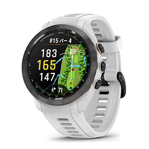 ガーミン(GARMIN) Approach S70 42mm White AMOLED(有機EL)ディスプレイ搭載 ゴルフウォッチ GPSマップ Suica対応 バーチャルキャディ 010-02746-20 【日本正規品】 画像1