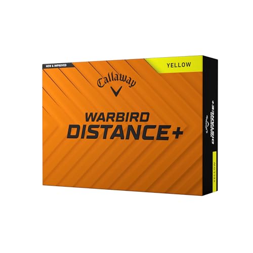 キャロウェイ(Callaway) ゴルフボール WARBIRD DISTANCE YLW 25 1ダース(12個入り) 2ピース構造 イエロー 画像1