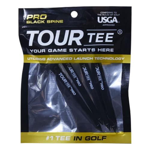 ゴルフ ティー ツアーティー プロ Tour Tee PRO black リミテッドエディション 4本入り ロング ブラック 画像1