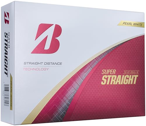 BRIDGESTONE(ブリヂストン)ゴルフボール SUPER STRAIGHT 2025年モデル 12球入 パールホワイト T5GX 画像1