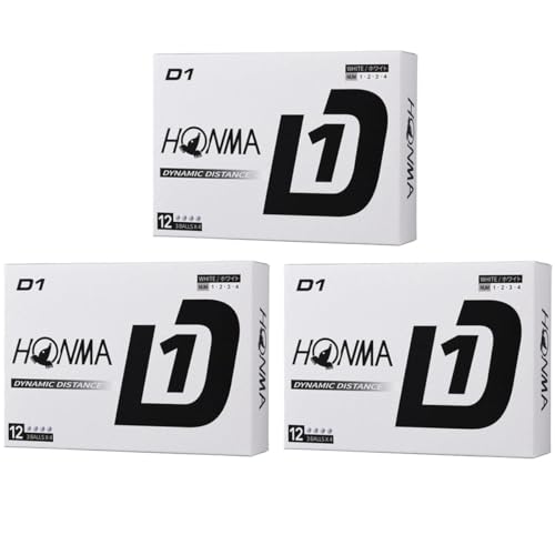 本間ゴルフ HONMA ボール D1 ボール 3ダースセット 3ダース(36個入り) ホワイト 画像1