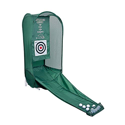 ダイヤゴルフ(DAIYA GOLF) アプローチ練習器具 アプローチ名人 ゴルフ練習ネット ゴルフ練習用品 トレーニング ターゲット ボールが手元に戻る リターン式 初心者 上級者 折りたたみ収納 コンパクト収納 2種類の的付き 室内練習 TR-410 画像1