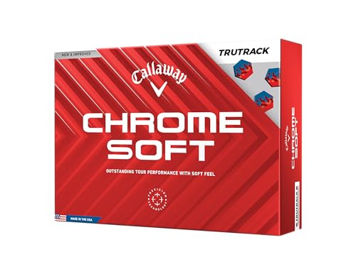 キャロウェイ(Callaway) ゴルフボール CHROME SOFT 24 TRUTRACK 1ダース(12個入り) 3ピース構造 ホワイト 画像1