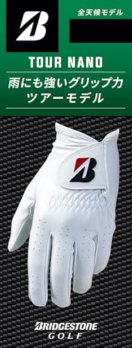 BRIDGESTONE(ブリヂストン) ゴルフグローブ TOUR NANO ホワイト 22cm メンズ GL2509WH22 画像1