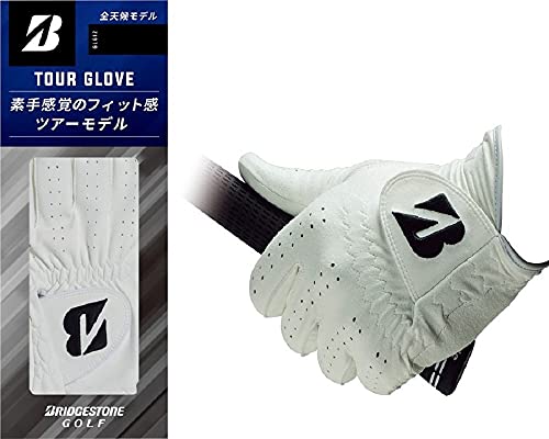 BRIDGESTONE(ブリヂストン) ゴルフグローブ TOUR GLOVE GLG12 メンズ ブラック 22cm 画像1