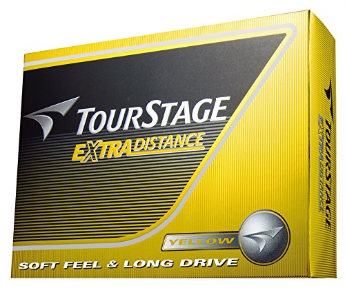 BRIDGESTONE(ブリヂストン) ゴルフボール TOURSTAGE エクストラディスタンス 1ダース( 12個入り) イエロー TEYX 画像1