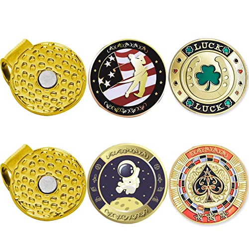 JEBOR ゴルフ マーカー ×4個 マグネット付きハットクリップ 2個セット 収納ボックス 最後 画像