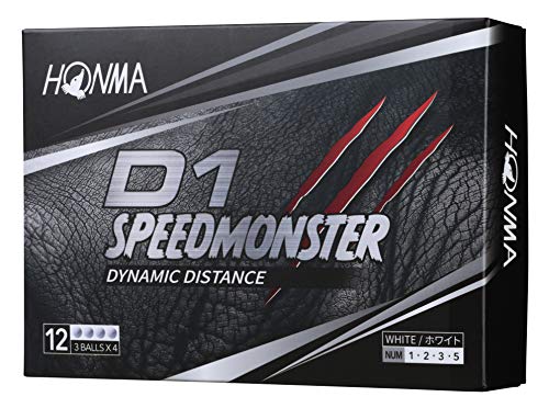 ホンマ ゴルフ ボール D1 SPEED MONSTER スピードモンスター 1ダース 12球入り BT2003 本間 HONMA 画像1