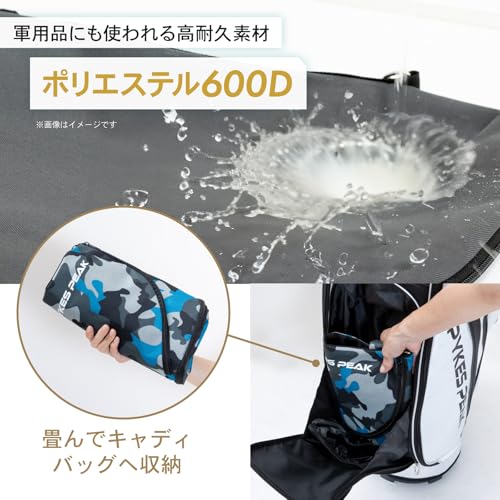 PYKES PEAK(パイクスピーク)ゴルフ クラブケース【10本収納 折畳み コンパクト】打ちっぱなし 練習用 47インチ対応 3ポケット GCC-101【モノグラムグレー】 中間 画像