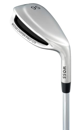WOSS(ウォズ) GOLF PRO-05 ウェッジチッパー 超ワイドソール チッパー スチールシャフト アプローチ バンカー グリーン周り ウォズ (56, 度) 画像1