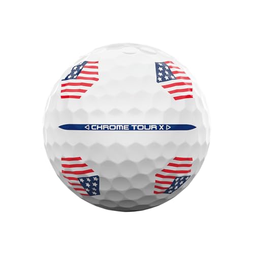 キャロウェイ(Callaway) ゴルフボール CHROME TOUR X 24 TRUTRACK USA 4ピース構造 USAトゥルートラック・ホワイト 中間 画像