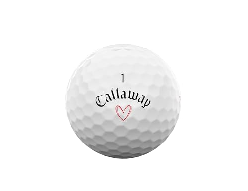 キャロウェイ(Callaway) ゴルフボール SUPERSOFT 25 1ダース(12個入り) 2ピース構造 ホワイト・LOVE LOGO 最後 画像