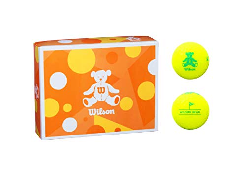 Wilson(ウイルソン) (ウィルソン)ゴルフボール BEAR4 ダース イエロー 画像1