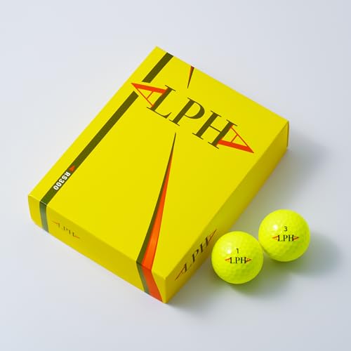 ALPHA(アルファ) ゴルフボール 1ダース (12個入) =RS300= 正規品 (ソーラーイエロー) 画像1