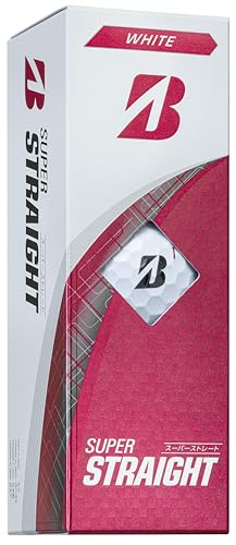 BRIDGESTONE(ブリヂストン)ゴルフボール SUPER STRAIGHT 2025年モデル 12球入 ホワイト T5WX 最後 画像