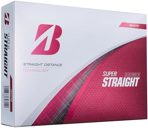 BRIDGESTONE(ブリヂストン)ゴルフボール SUPER STRAIGHT 2025年モデル 12球入 ホワイト T5WX 画像1