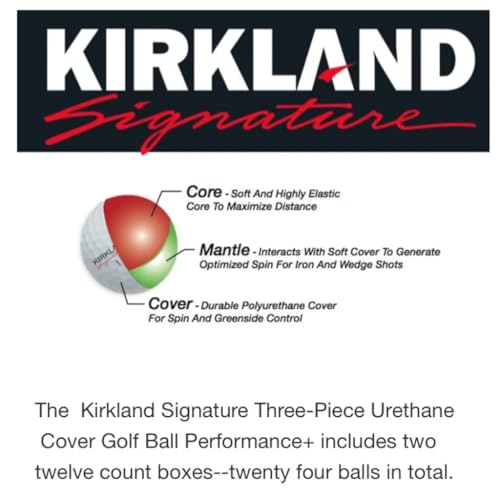 KIRKLAND Signature パフォーマンス +V3 ゴルフボール ３ピースウレタンカバーボール 24個 最後 画像
