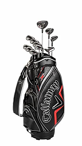 キャロウェイ (Callaway) クラブセット メンズ X HOT 21 (11本セット, キャディバック, ヘッドカバー 付き) スチールシャフト ブラック 画像1