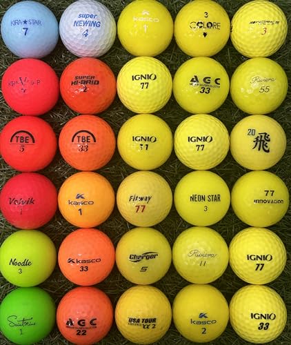 綺麗な【A ABランク】ロストボール お得セット30球 30個 各種 (COLOR) 画像1
