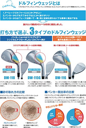 キャスコ(Kasco) ピッチングウェッジ ドルフィンウェッジ ストレートネックタイプ DW-118 N.S.PRO MODUS TOUR120 スチール メンズ DW-118 右 ロフト角:48度 フレックス:S 中間 画像