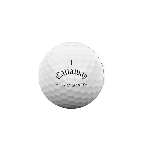 キャロウェイ(Callaway) ゴルフボール ERC SOFT 25 TRIPLE TRACK 1ダース(12個入り) 3ピース構造 トリプル・トラック ホワイト 最後 画像