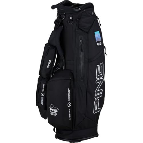 ピン(PING) OUTDOOR 38655 CB-N2504 アウトドア キャディバッグ 9型 口枠4分割 (ブラック 38655-01) 画像1