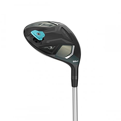 Wilson Staff ゴルフクラブ D9 FAIRWAY 7-Wood 女性用 21.5度ロフト L-フレックス 右利き用 ブラック/ブルー WGW470070 中間 画像