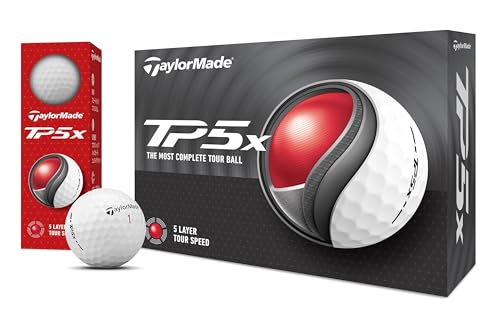 テーラーメイド(TAYLOR MADE) TMJ24 TP5x JPN 12個入り ティーピーファイブ エックス ゴルフボール 2024年モデル ホワイト 中間 画像