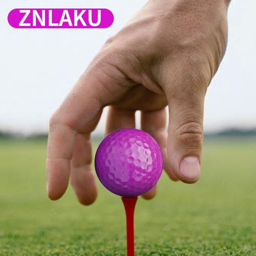 ZNLAKU ゴルフボール目立つ カラーgolf ball 2ピース構造 両立する飛距離&高反発 ごるふぼーる 中間 画像