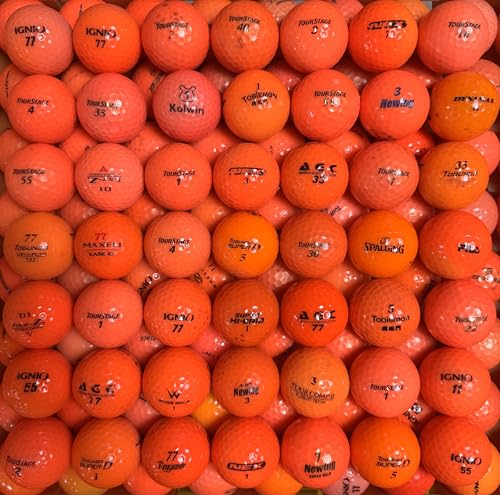 ロストボール カラー ゴルフ ブランド混合 Bランク お得セット 50球 30球 イエロー オレンジ MIX各種 (オレンジ系（30球）) 画像1
