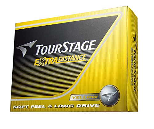 BRIDGESTONE(ブリヂストン) ゴルフボール TOURSTAGE エクストラディスタンス 1ダース(12個入り) イエロー TEYX 最後 画像