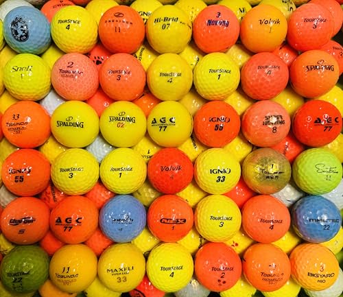 ロストボール カラー ゴルフ ブランド混合 Bランク お得セット 50球 30球 イエロー オレンジ MIX各種 (カラーMIX(30球)) 1枚目 画像