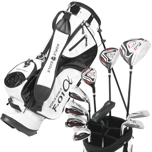 WORLD EAGLE F-F-01α クロス クラブセット 11本 右用/S バッグ:F-01α白 初心者 経験者 画像1