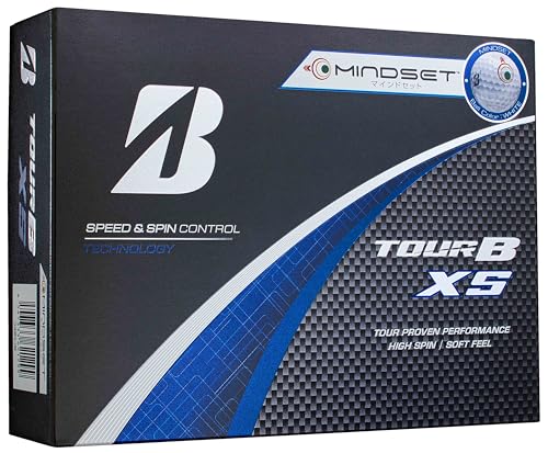 BRIDGESTONE(ブリヂストン)ゴルフボール TOUR B XS 2024年モデル 12球入 ホワイト マインドセット S4WXJM 画像1