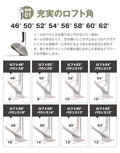 匠スタンダード ウェッジ ゴルフクラブ 2本セット 52度／58度 Wedge90Sカーボン（しなり） 最後 画像