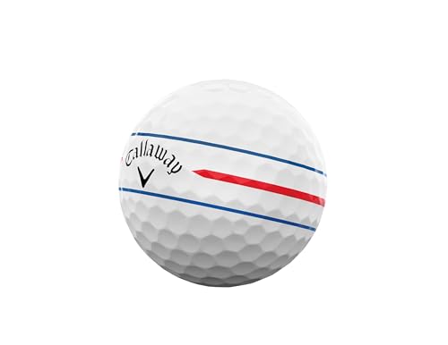 キャロウェイ(Callaway) ゴルフボール CHROME TOUR X 24 360 TRIPLE TRACK 4ピース構造 トリプル・トラック ホワイト 最後 画像