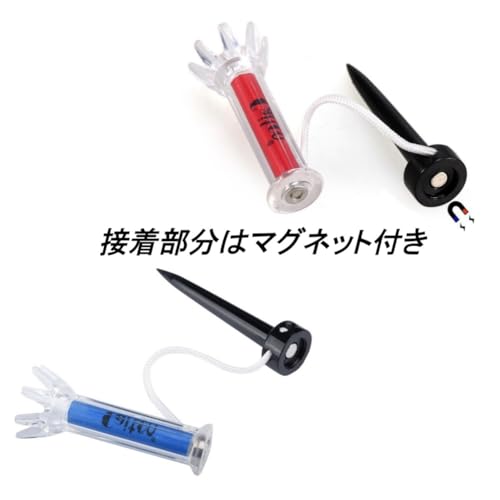 TSUCIA 10個入り ゴルフティー 90mm マグネットティー ゴルフロングティー ティー ゴルフ ホルダー ティー 紛失防止 ゴルフ用品 中間 画像