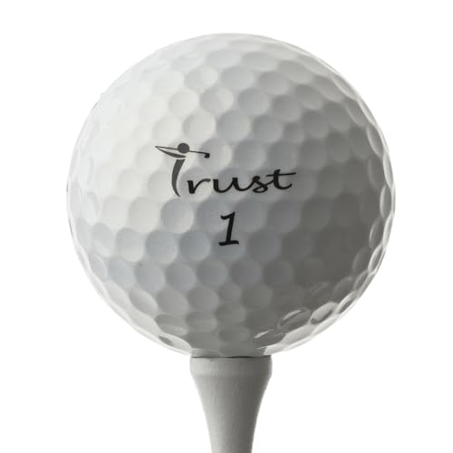 Trustトラストゴルフボール2023Bison V 飛ぶ 曲がらない 止まるウレタンカバー3ピースリアクティブコア(ツアー系) 1ダース(12個入り) ホワイト 最後 画像