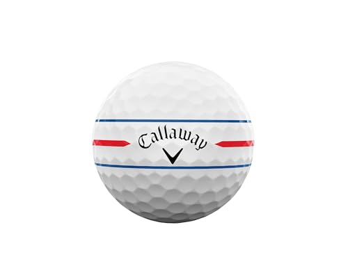 キャロウェイ(Callaway) ゴルフボール CHROME TOUR X 24 360 TRIPLE TRACK 4ピース構造 トリプル・トラック ホワイト 中間 画像