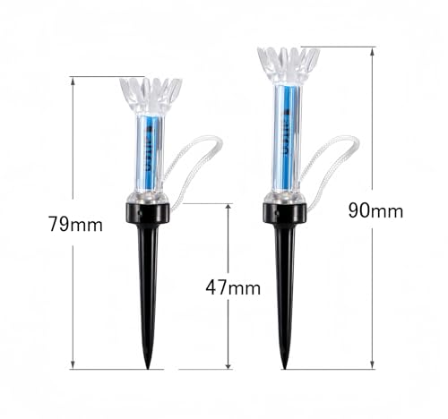 TSUCIA 10個入り ゴルフティー 90mm マグネットティー ゴルフロングティー ティー ゴルフ ホルダー ティー 紛失防止 ゴルフ用品 最後 画像