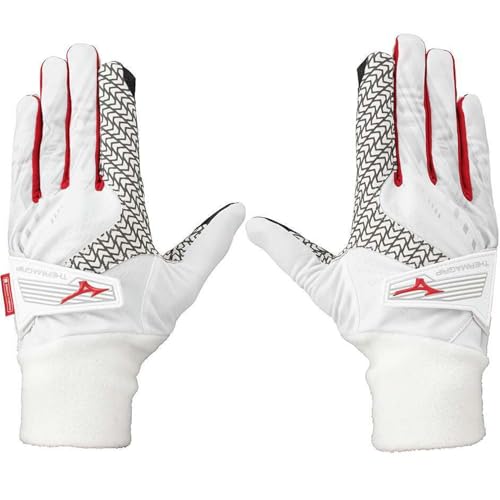 MIZUNO(ミズノ) ゴルフグローブ サーマグリップ 2024年モデル メンズ 両手用 ホワイト M(23-24cm) 5MJMB452 画像1